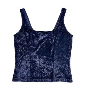 Victoria's Secret Cami - Navy Crushed Velvet - S